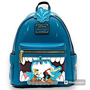 Loungefly Disney Pinocchio Monstro Mini Backpack